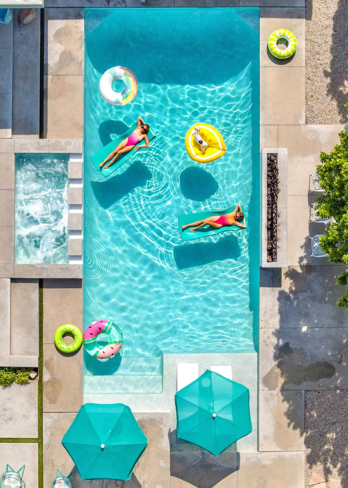 Poolside — photograph by Paul Towers