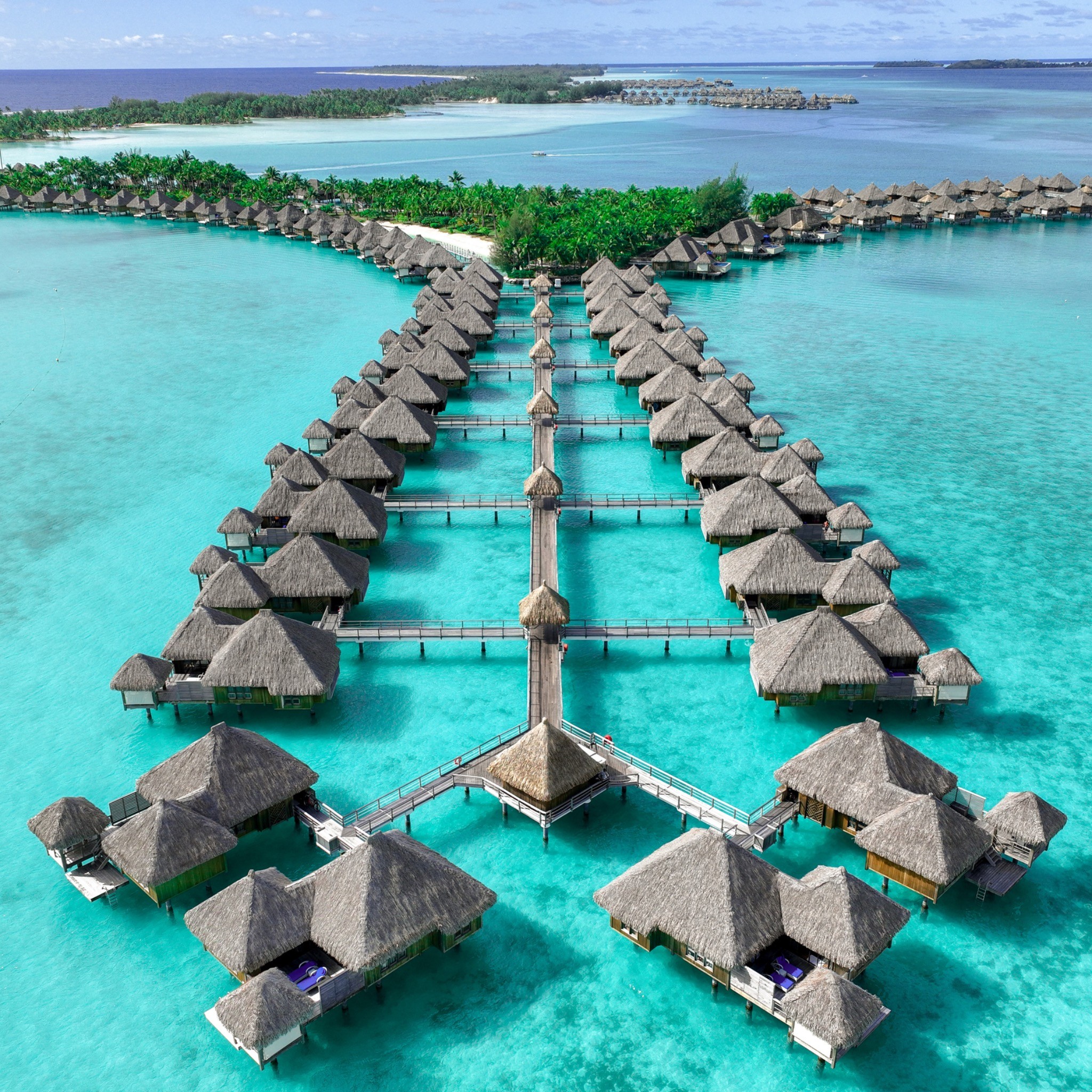 Water Bungalows — photograph by Paul Towers