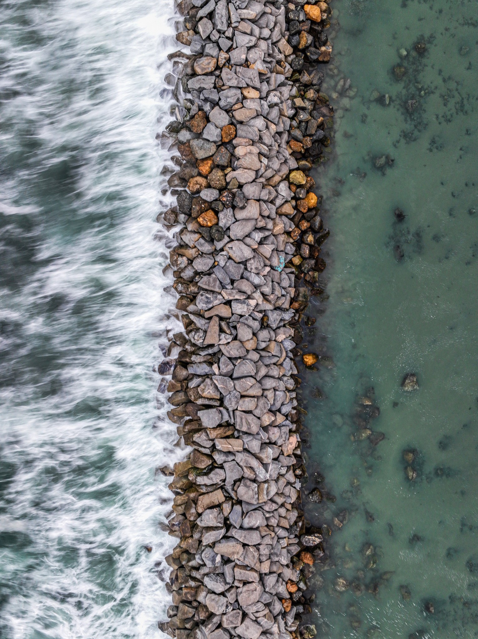 Breakwater — photograph by Paul Towers