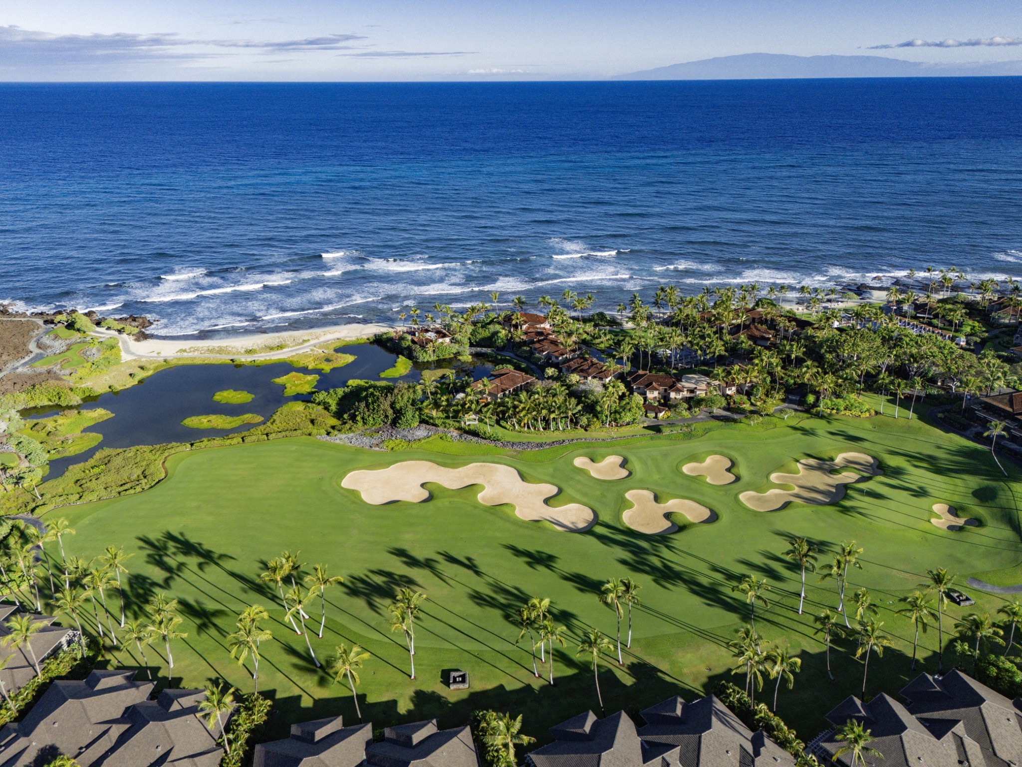The 18th at Hualalai — photograph by Paul Towers