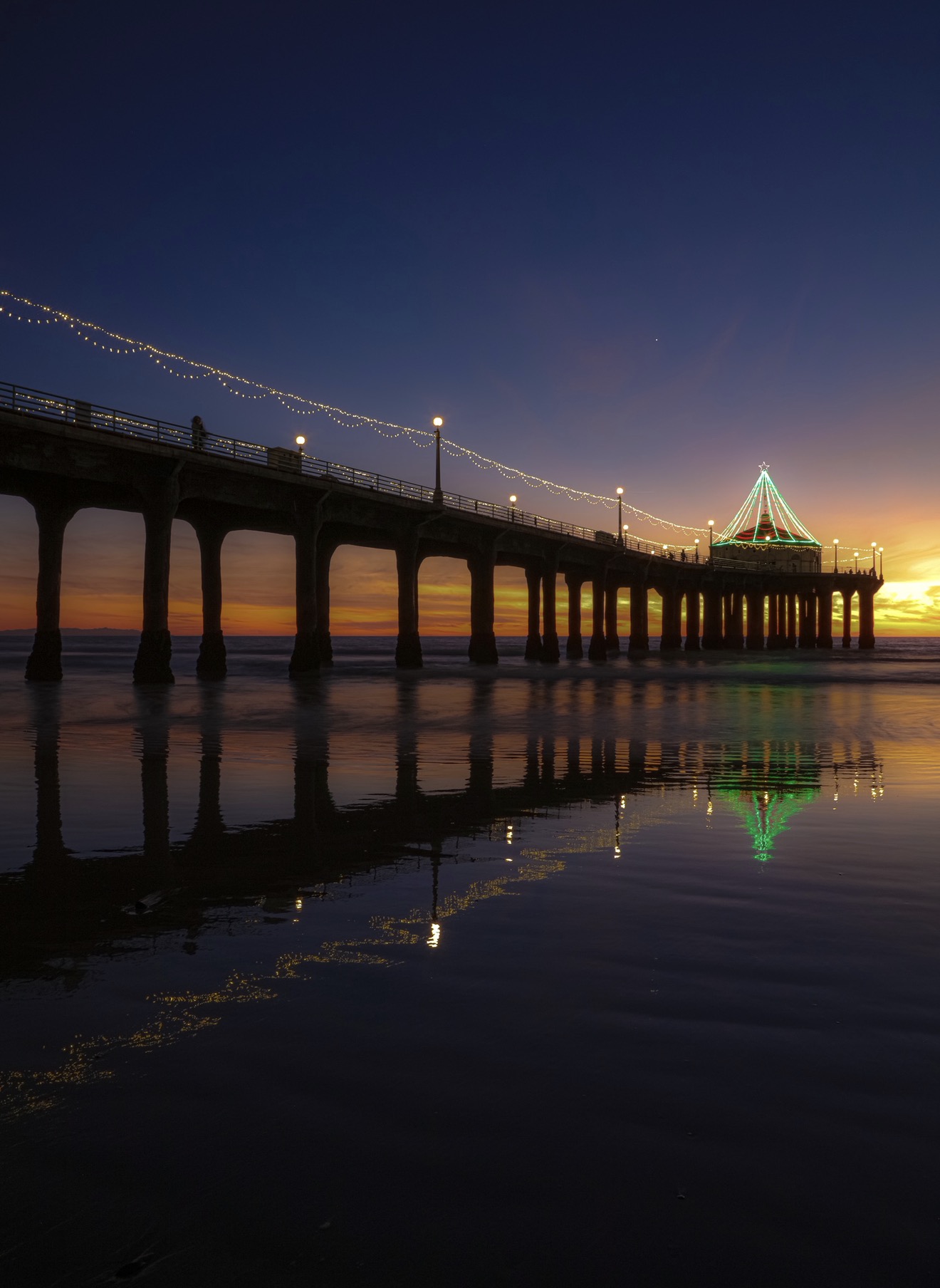 MB Pier Lighting — photograph by Paul Towers