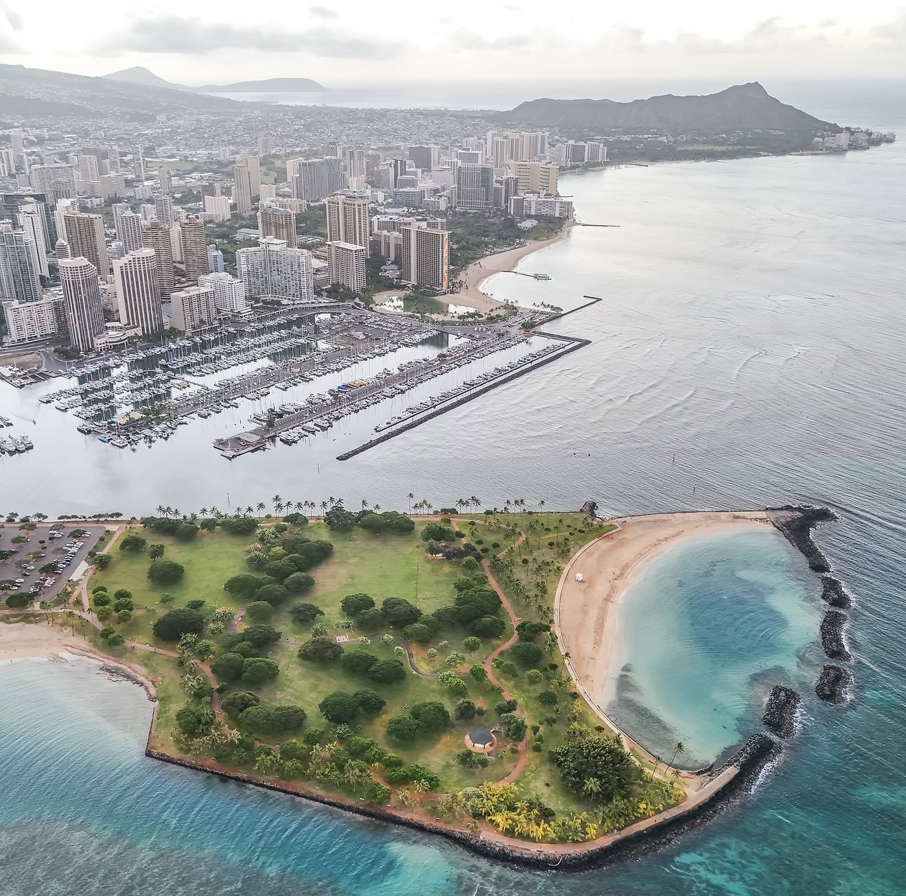 Waikiki from Above — photograph by Paul Towers
